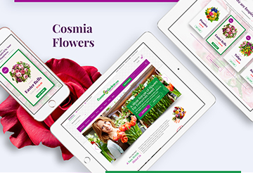 floral website design