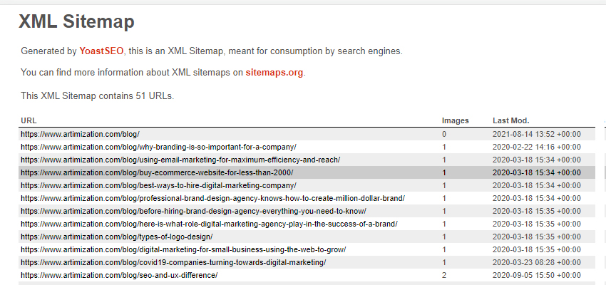 XML Sitemap