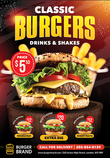 burger flyer